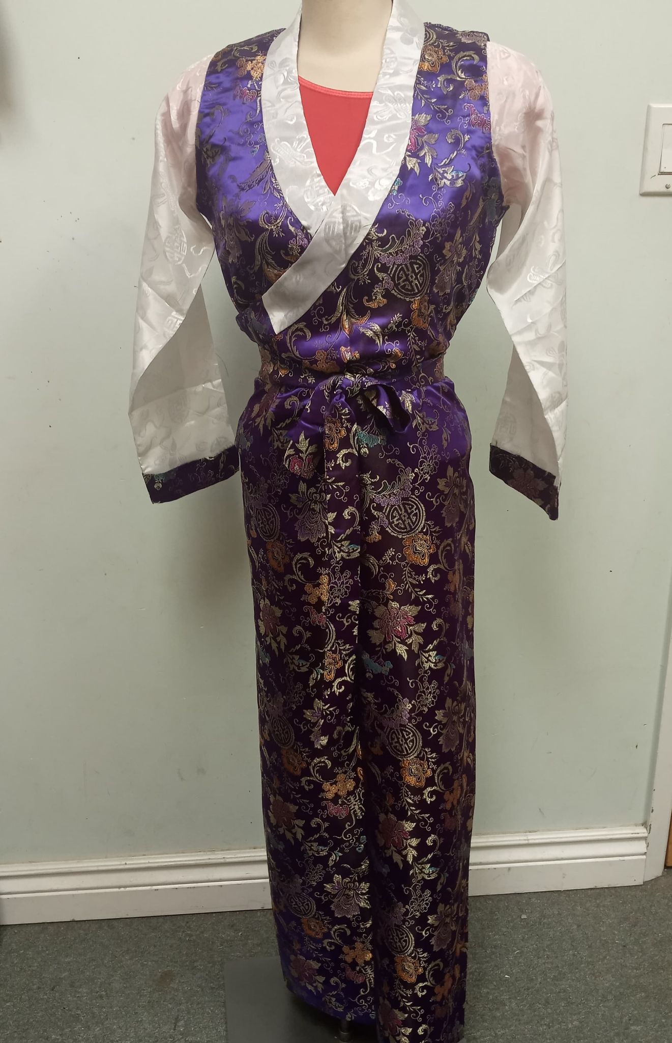 CLT 115 Traditional Tibetan Ethnic ladies Dress,Tamang Ladies Dress.Chuba dress,Bakhu, Nepal. | Tibetan Craft : Meditation Shop CLT 115 Traditional Tibetan Ethnic ladies Dress,Tamang Ladies Dress.Chuba dress,Bakhu, Nepal. | Tibetan Craft : Meditation Shop