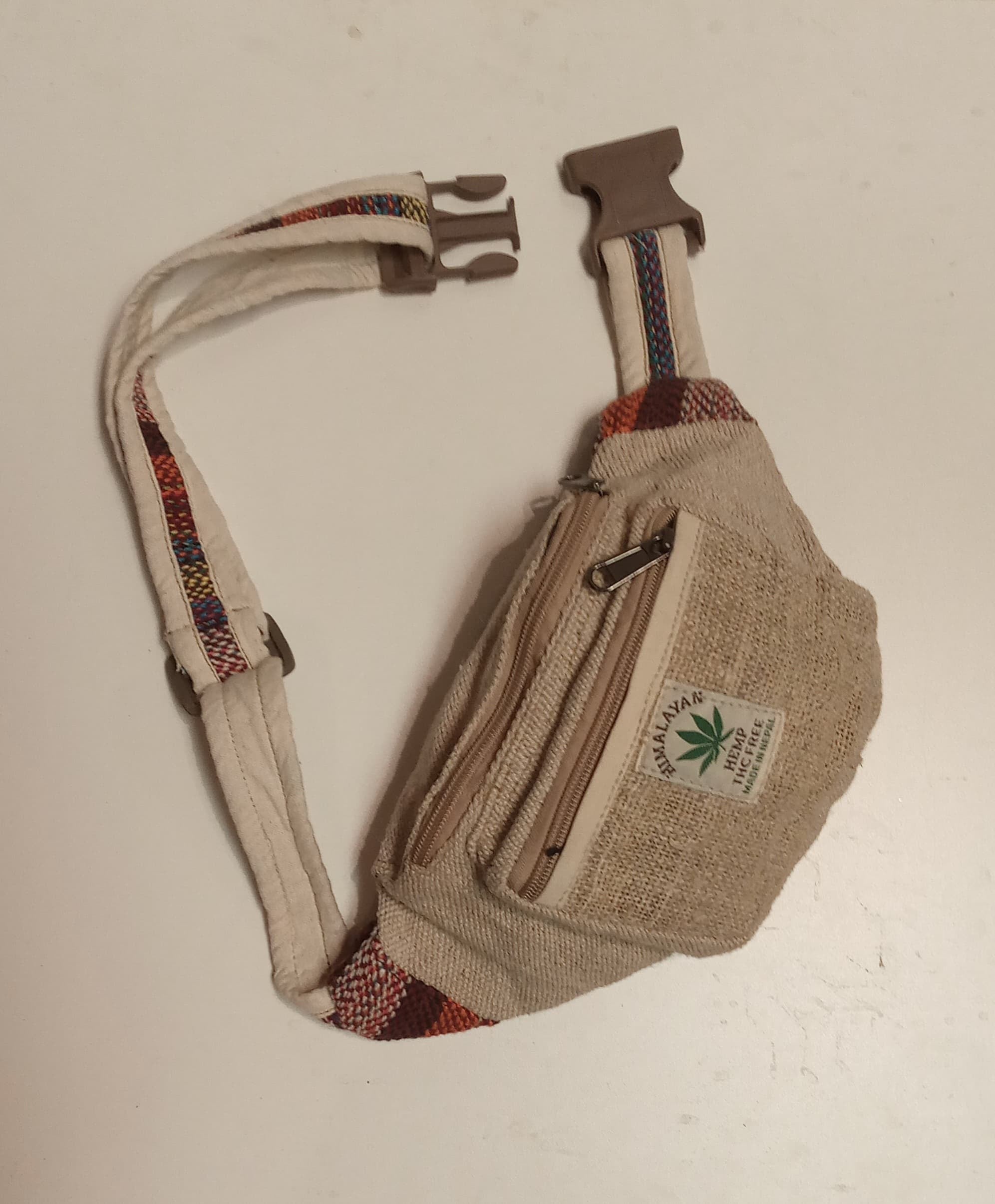 Himalayan Wool & Hemp - Money Belt Bag - Multi colour